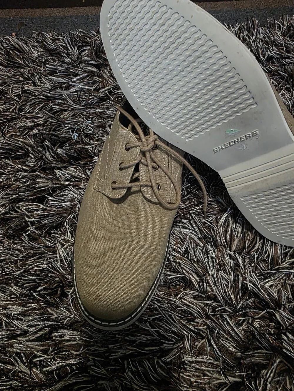Skechers tan outfits canvas